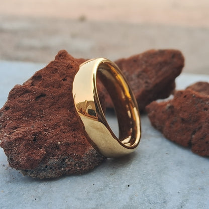 6mm Tungsten Rings for Men & Women, 24K Gold Plated, Durable Wedding Bands, Elegant Or Modern Design – Perfect for Every Occasion