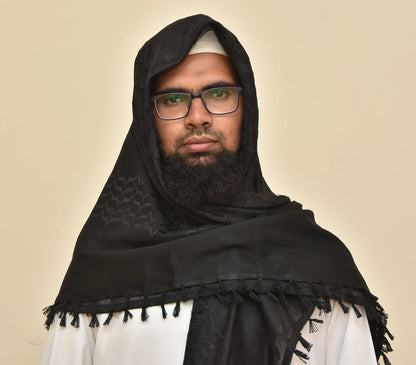 Palestine Dark Black Keffiyeh Kufiya Scarf Buy 1 Get 1 Free (48*48)Free Palestine Traditional Shemagh With Tassels Arafat Hatta Arab Style
