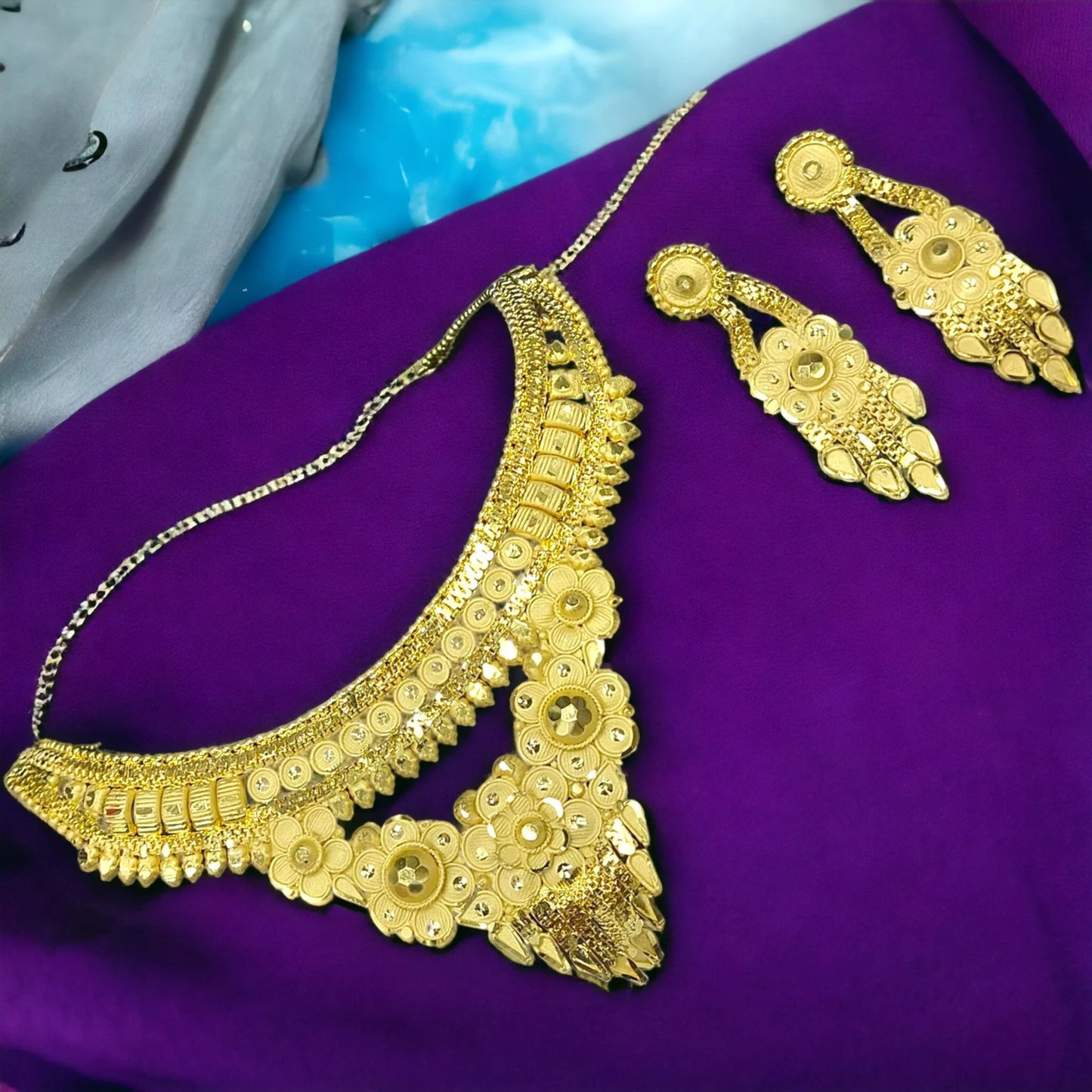 Women Handcrafted Jewellery set for younstar,Indian traditional jewelry set,festival wear set,gift for ammi bahen khala