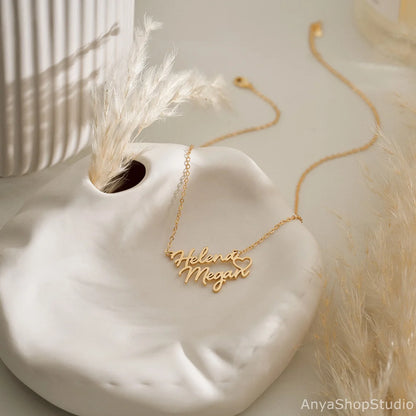 Personalized Double Name Necklace - A Meaningful Gift for Every Occasion