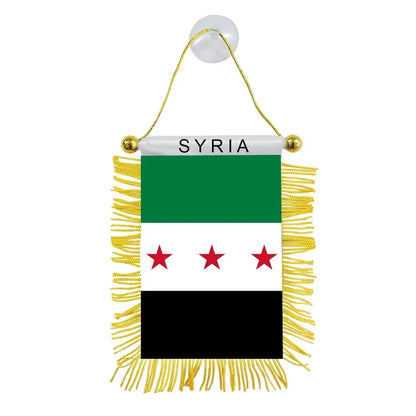Aerlxemrbrae   Custom  banner   Syria Scarf 15*150cm The Syrian Arab Republic Syrian three Star Scarf Banner