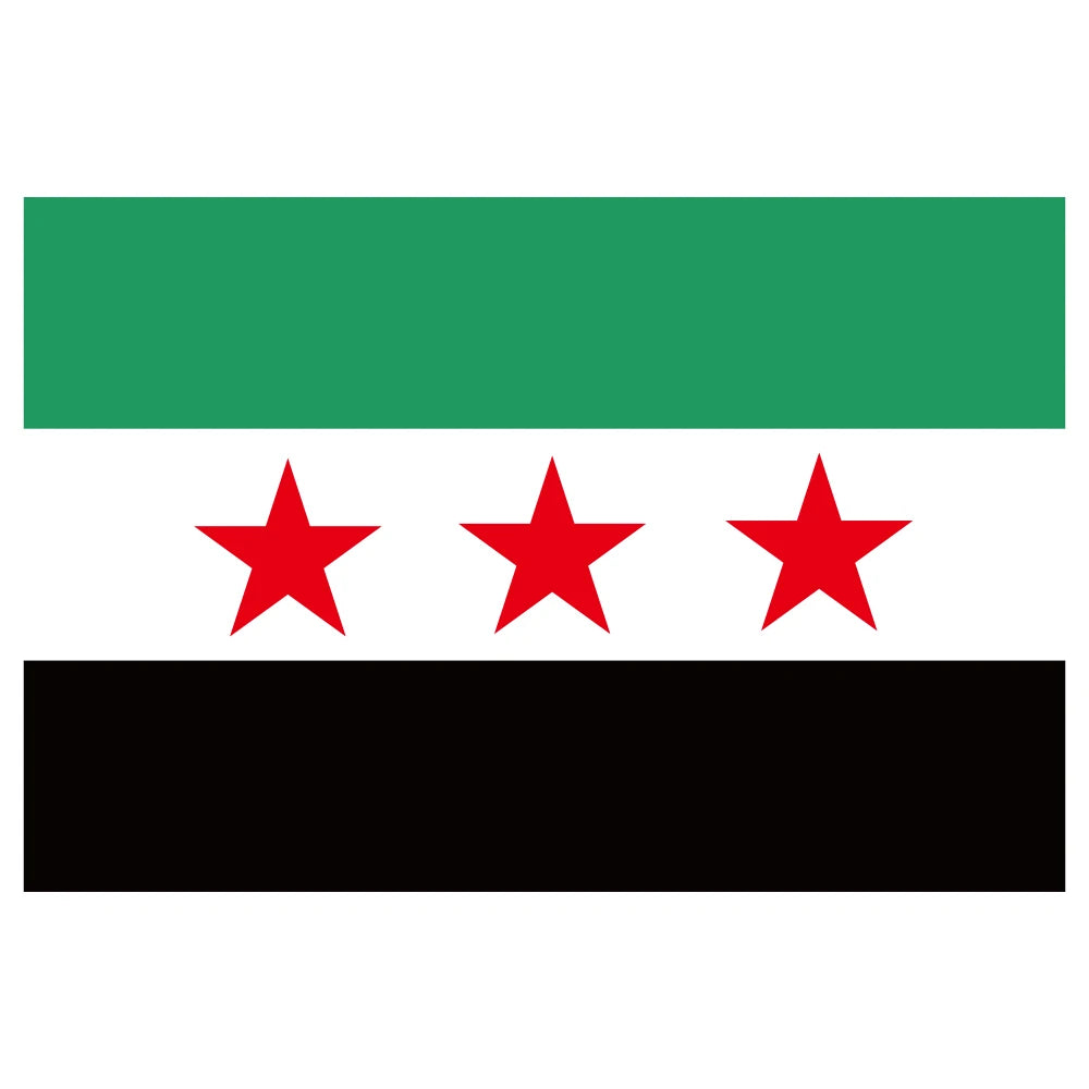 Aerlxemrbrae   Custom  banner   Syria Scarf 15*150cm The Syrian Arab Republic Syrian three Star Scarf Banner