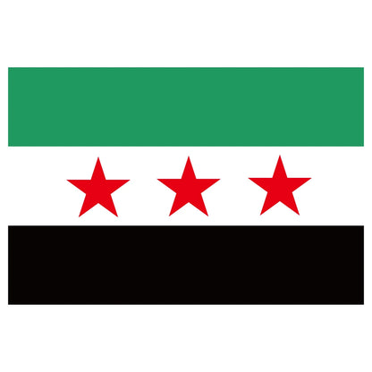 Aerlxemrbrae   Custom  banner   Syria Scarf 15*150cm The Syrian Arab Republic Syrian three Star Scarf Banner