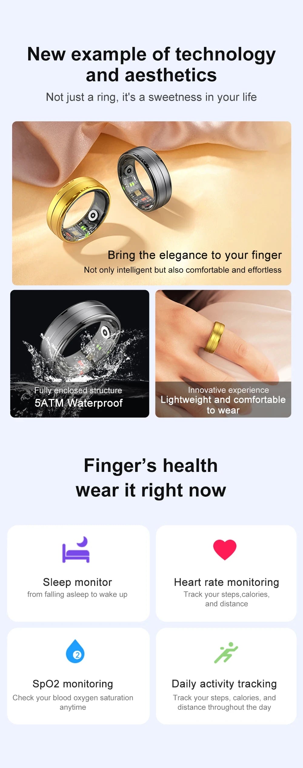 Xiaomi R06 Smart Ring - Advanced Health Monitoring and Multi-Sport Mode