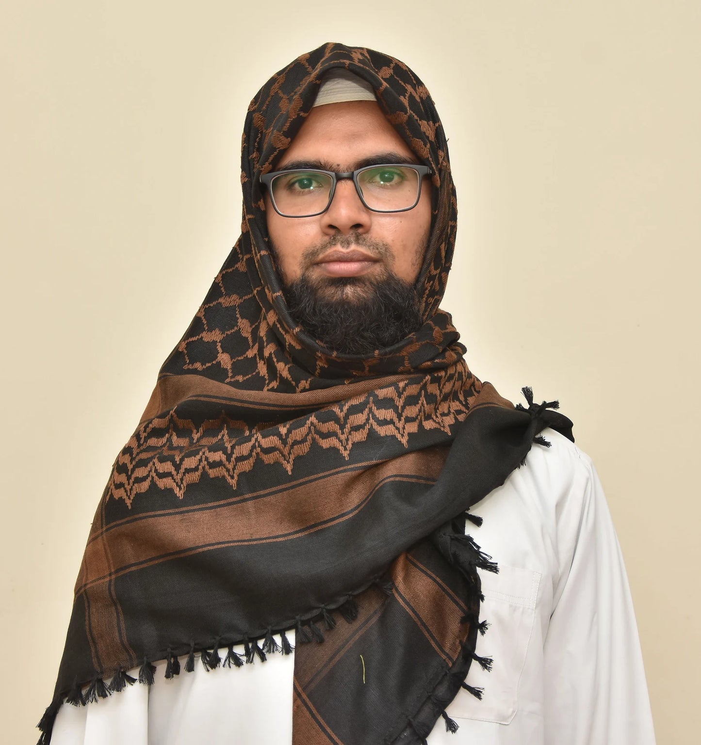 Palestine Dark Brown Coffee Keffiyeh Kufiya Scarf (48*48)Free Palestine Traditional Shemagh With Tassels Arafat Hatta Arab Style Headscarf