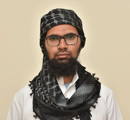 Palestine metallic Keffiyeh Kufiya Scarf (48*48)Free Palestine Traditional Shemagh With Tassels Arafat Hatta Arab Style Headscarf Unisex