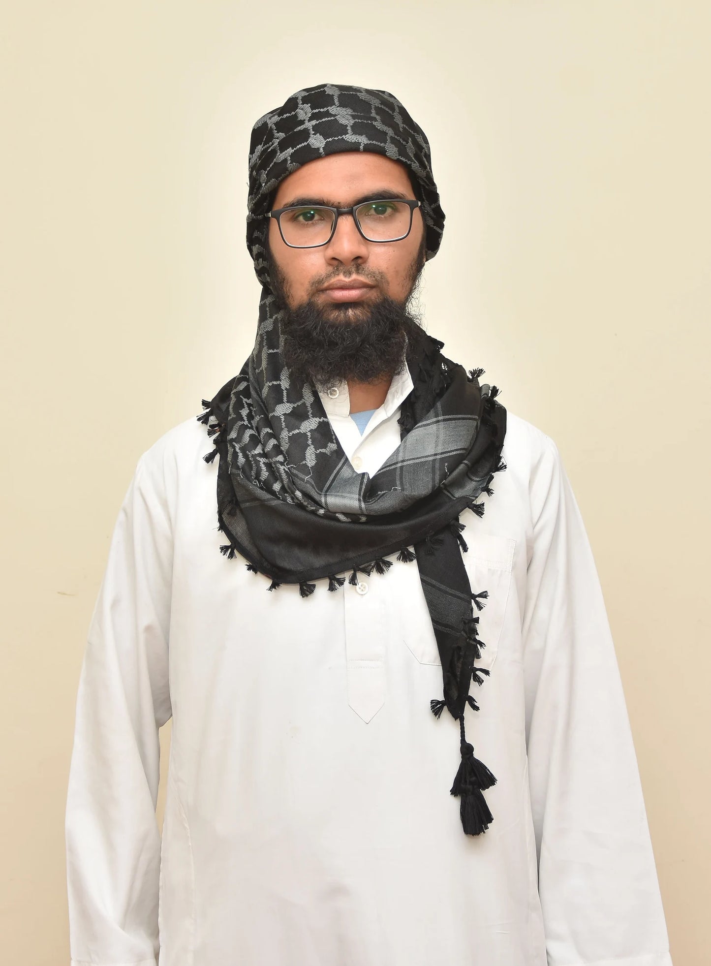 Palestine metallic Keffiyeh Kufiya Scarf (48*48)Free Palestine Traditional Shemagh With Tassels Arafat Hatta Arab Style Headscarf Unisex