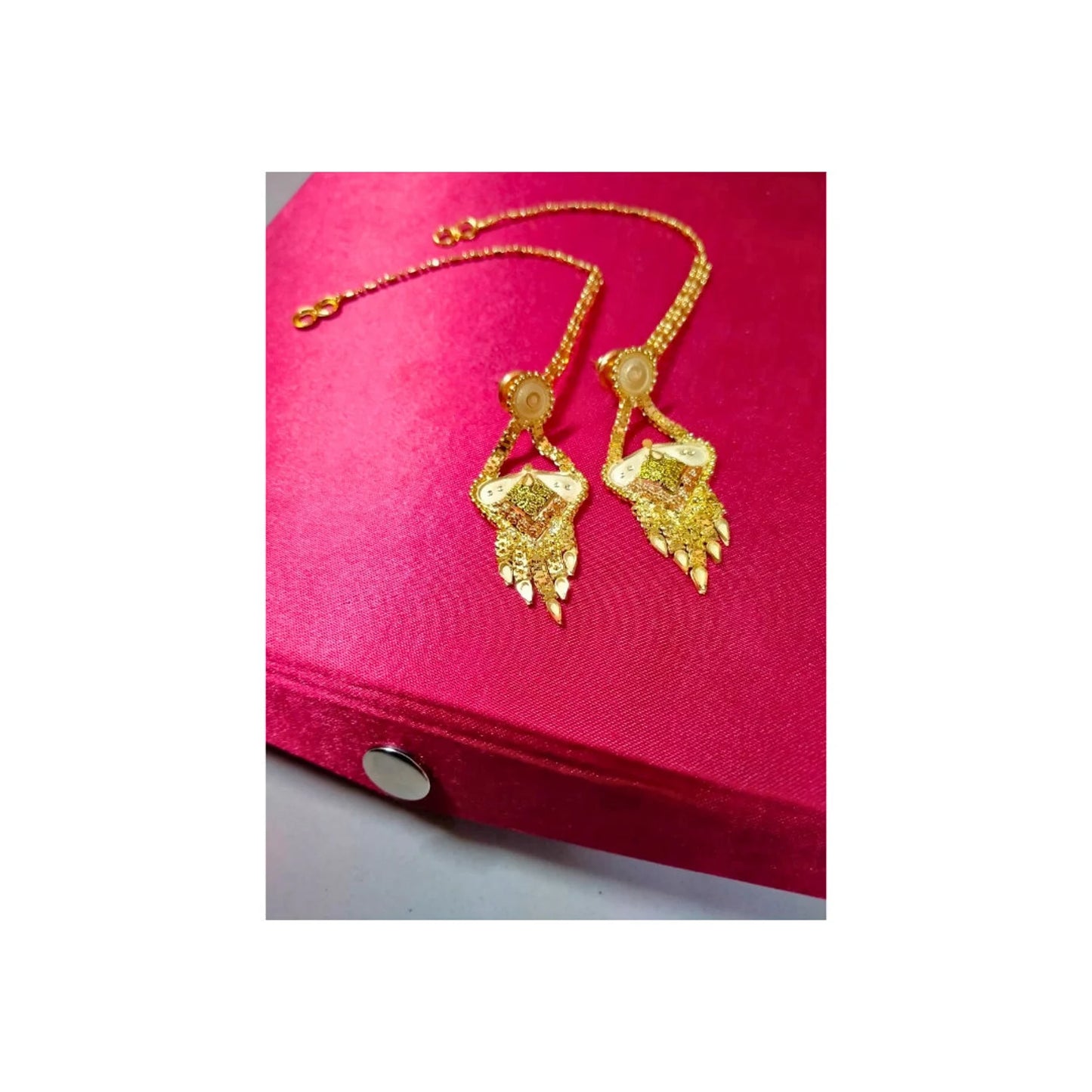 Buy 1 Get 1 free Handcrafted Gold Plated Jewellery set with Matching Earrings for women younstar christmas gifts fashion daily wear.