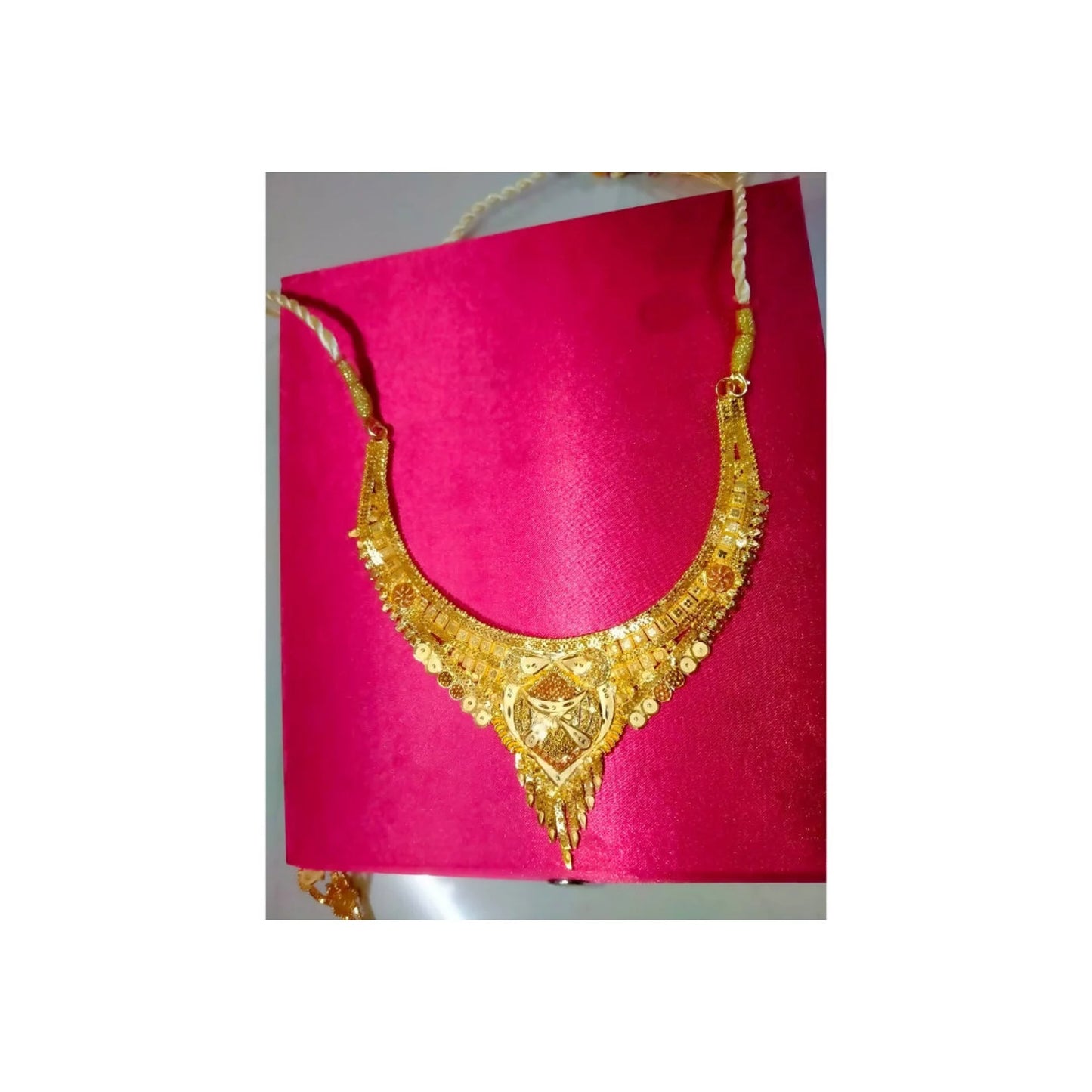 Buy 1 Get 1 free Handcrafted Gold Plated Jewellery set with Matching Earrings for women younstar christmas gifts fashion daily wear.